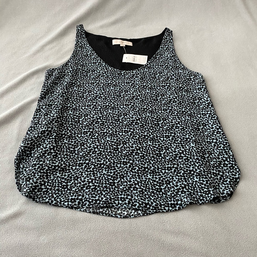 LOFT Floral Sleeveless Blouse